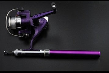 Pen pole suit Mini Mini spinning wheel fishing rod telescopicshort fishing rod - Blue Force Sports