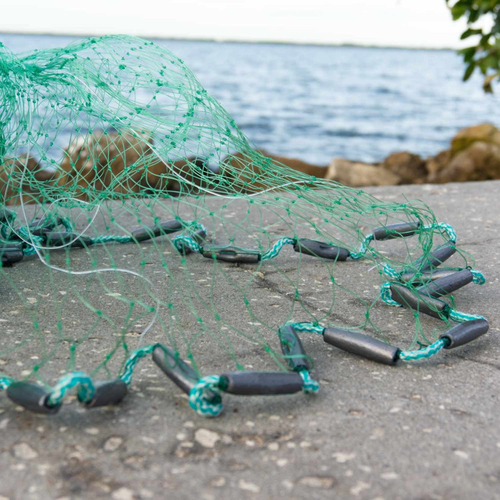 Bait Buster Mullet Cast Nets : (1-1/4' Sq Mesh ) (CMLMB, 7, Green)