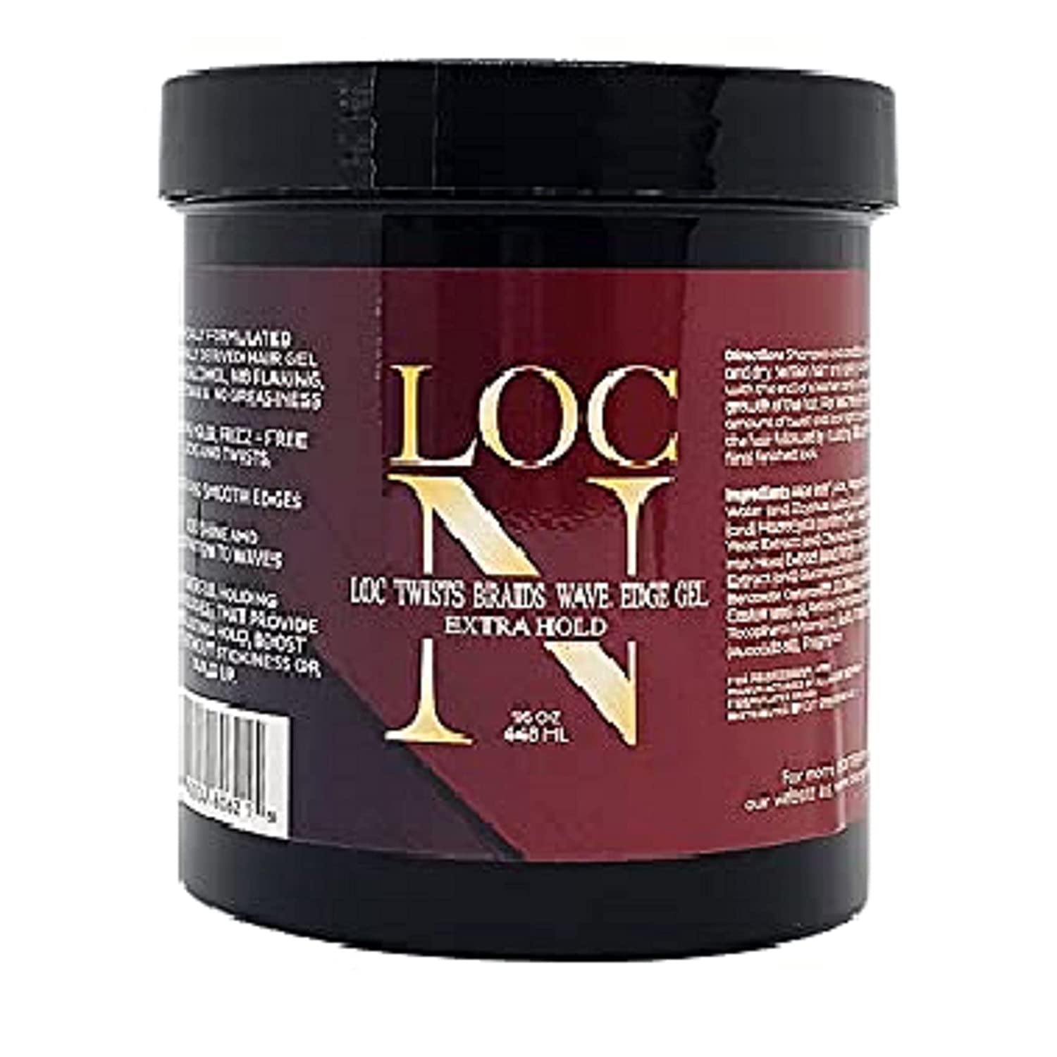 Loc N Twist Braids Wave Edge Gel Lemon Grass 16 oz