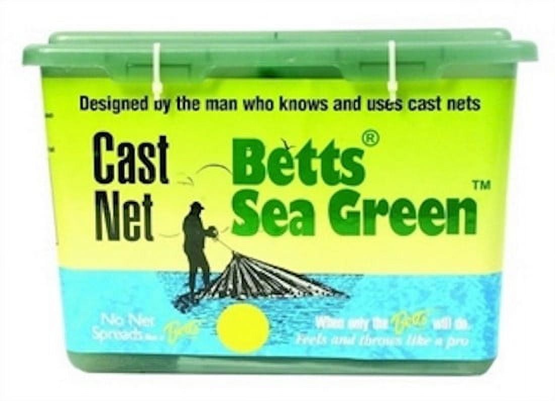 Betts 14-7 Sea Green Mono Cast Net 7' 5/8' Mesh 1.2Lb Lead per Ft