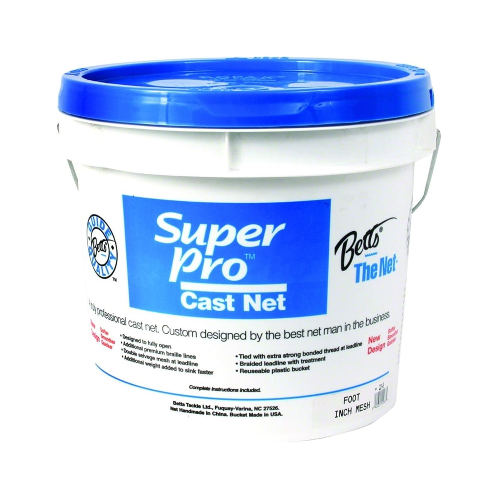 Betts Mono Bait Cast Net 10' 1/4' Mesh, 24-10