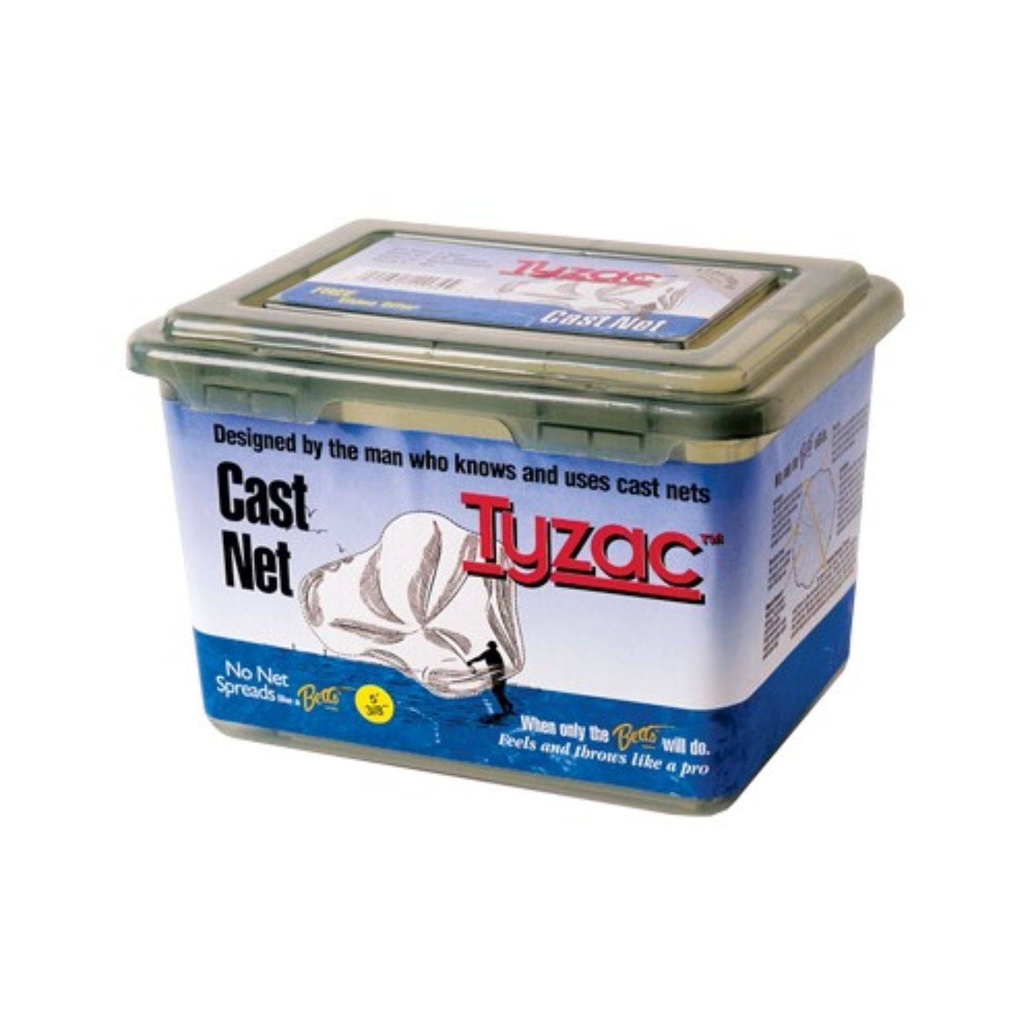 3/8 inch Mesh Betts Tyzac 3 Foot Nylon Cast Net