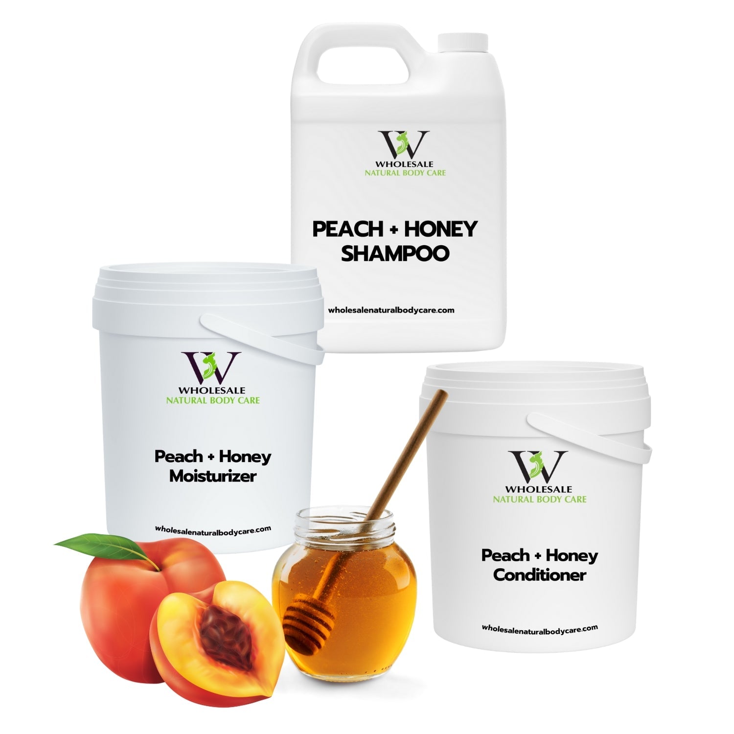 Peach & Honey Shampoo + Conditioner + Hair Moisturizer