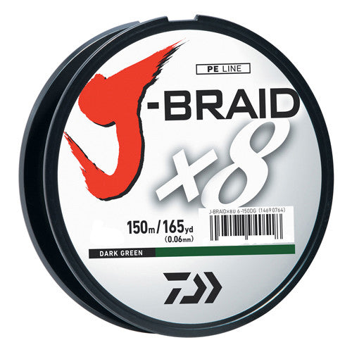 J-Braid 50lb DkGreen 150m - GhillieSuitShop