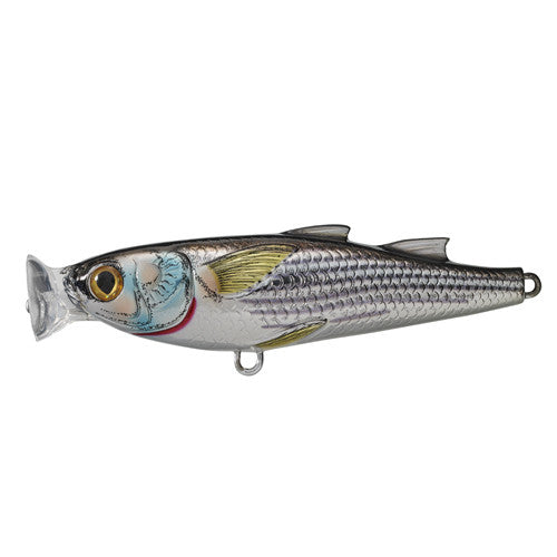 Mullet Popper,silver/black,#4 - GhillieSuitShop