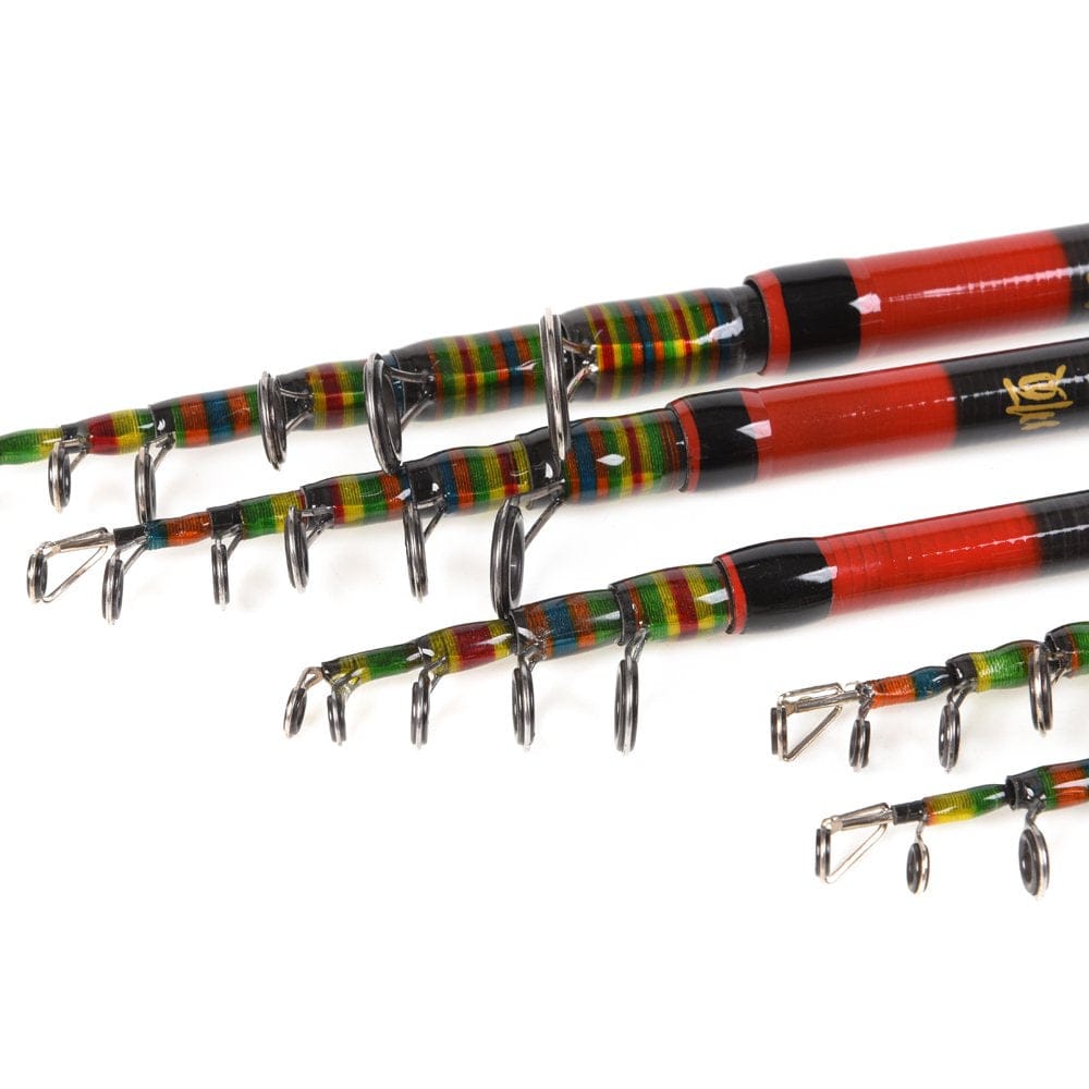 Lixada Carbon Fiber Telescopic Fishing Rod and Reel Combo Full Kit Spinning Fishing Reel Fishing Lure Gear Organizer Pole Set
