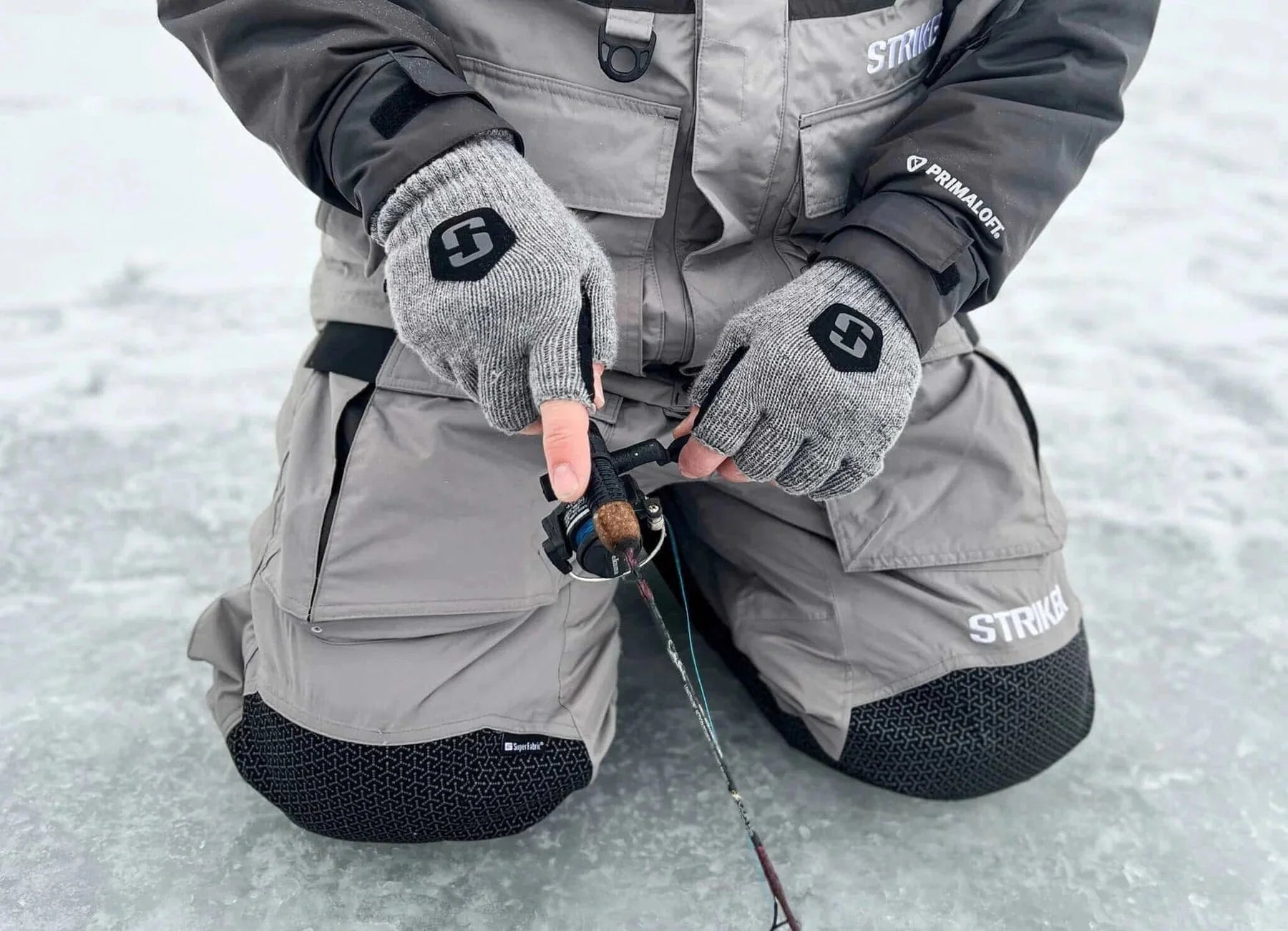 Striker Wool Half Finger Glove